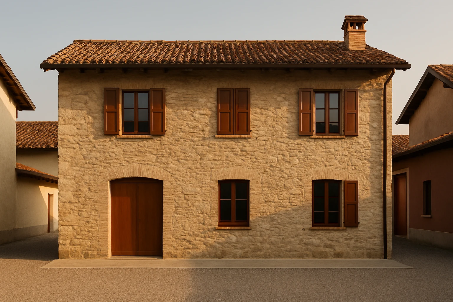 Architettura residenziale a Cava Manara (PV)