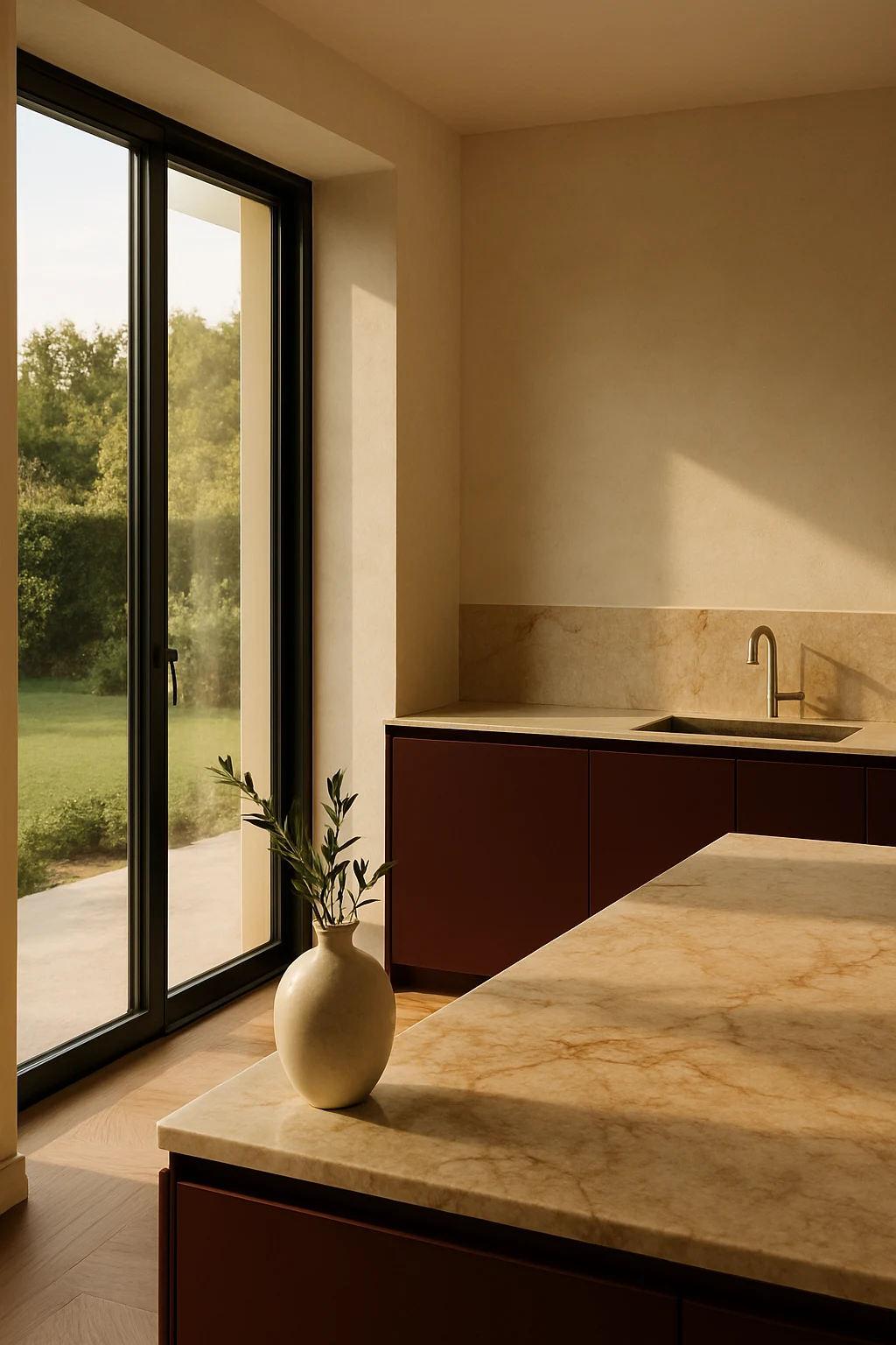 Concept di stile — Cucina vetrata