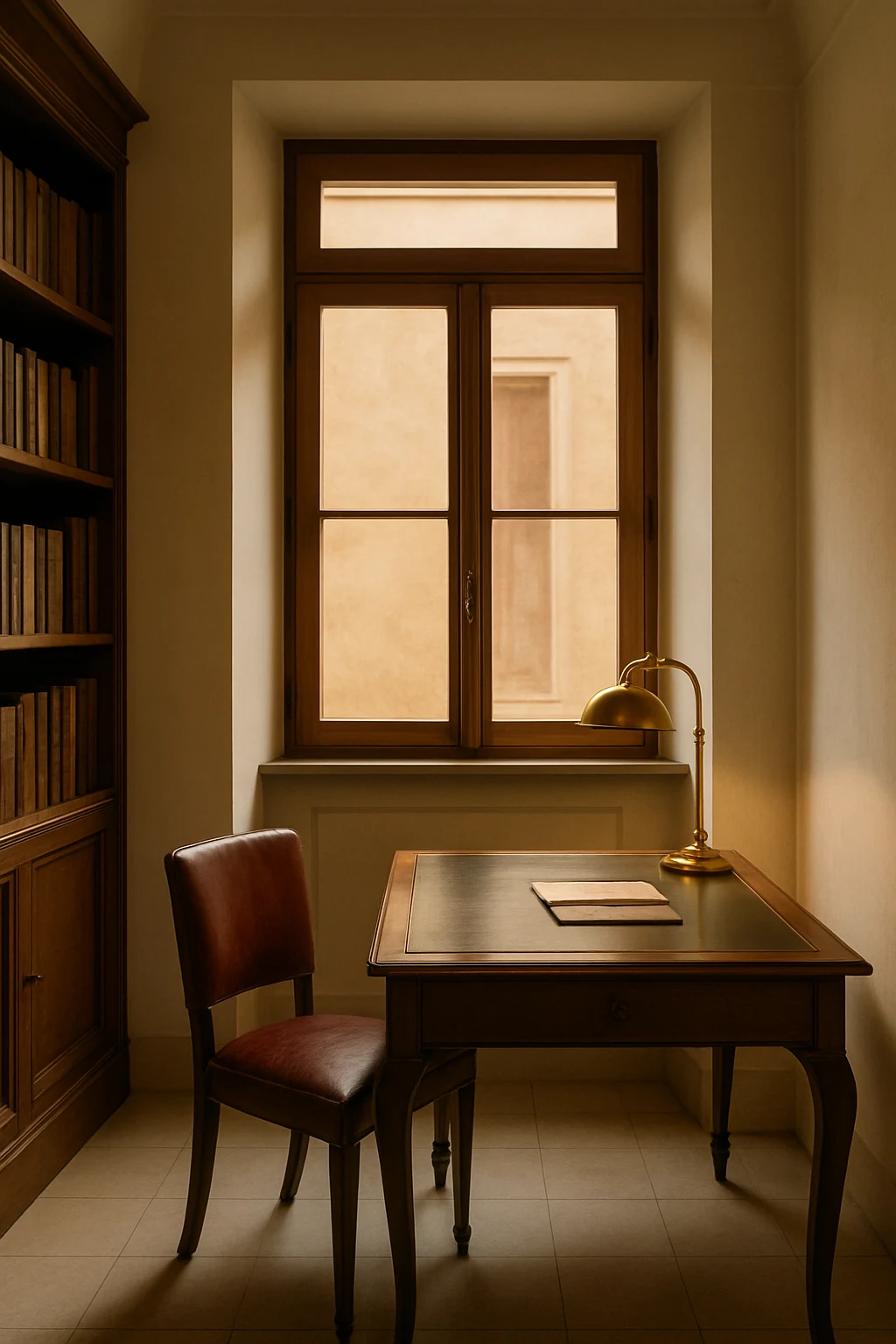 Concept di stile — Studio con libreria