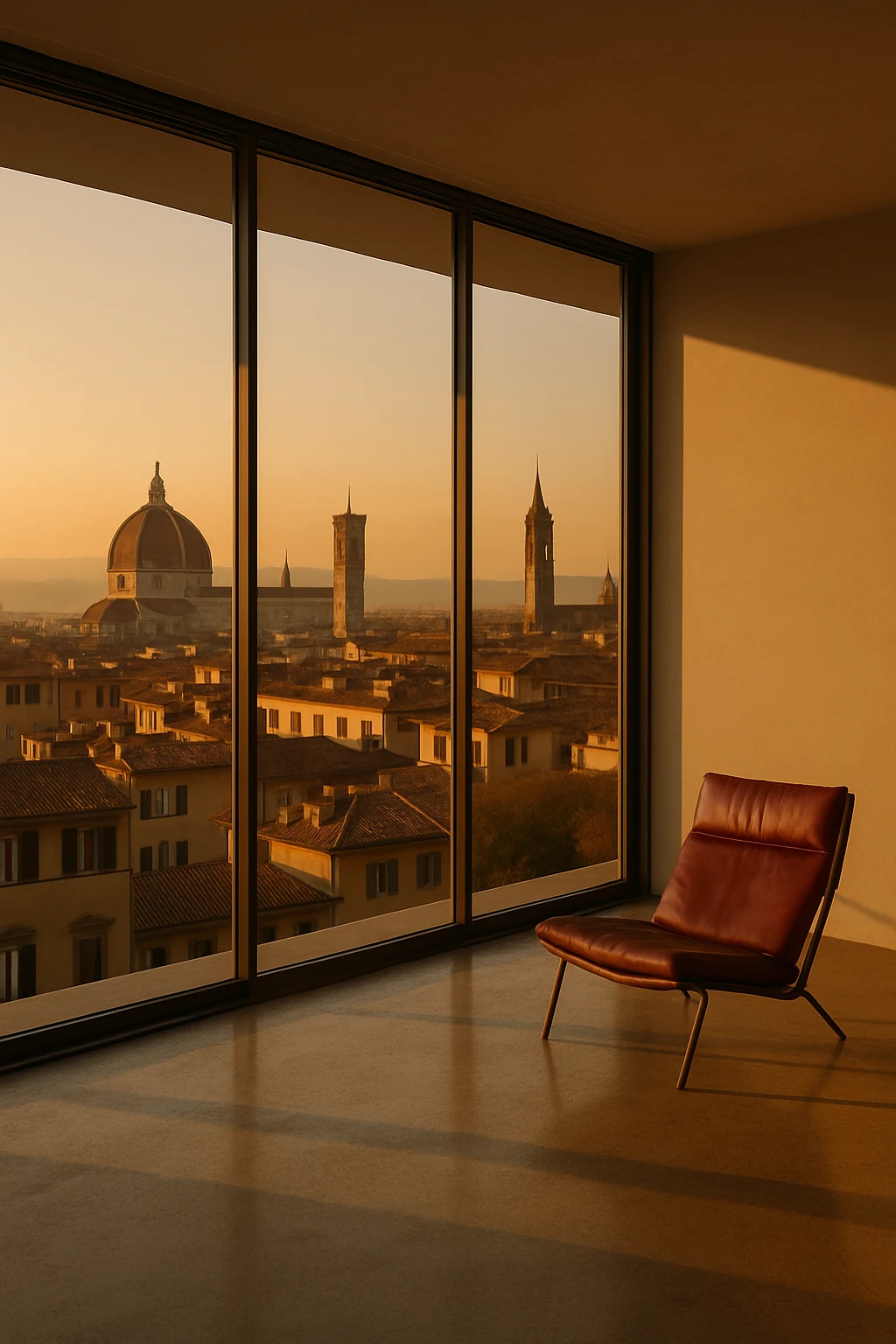 Concept di stile — Attico vista città