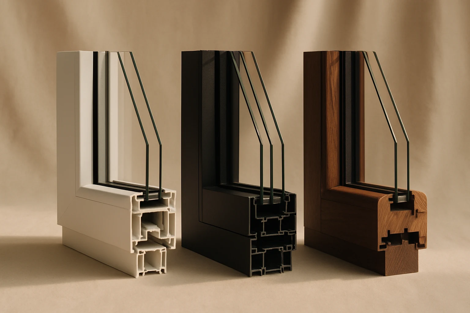 PVC, alluminio o legno: