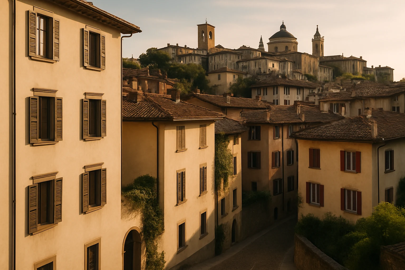 Serramenti in provincia di Bergamo — vista architettonica del territorio