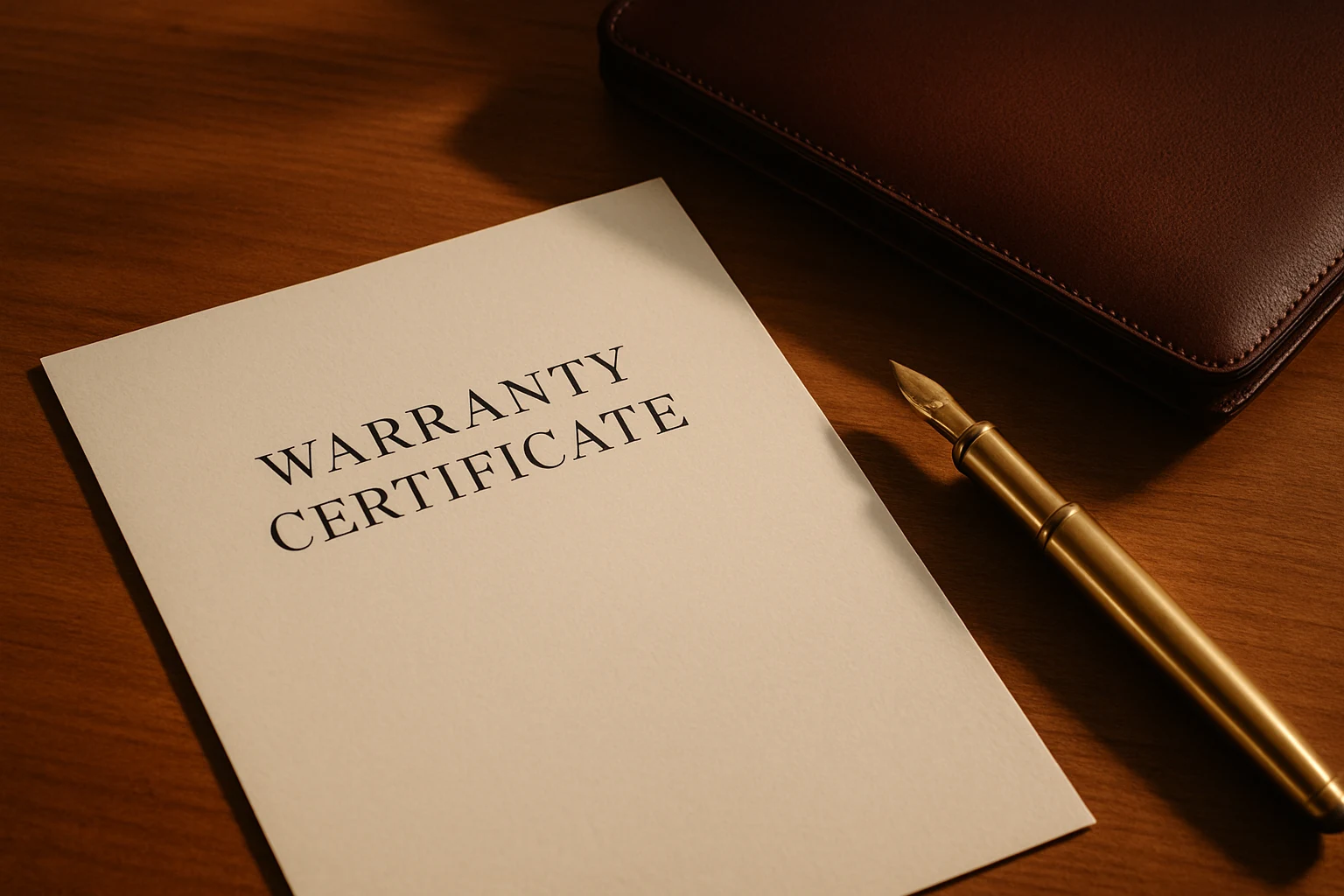 Certificato di garanzia decennale Pentaserramenti — documento ufficiale firmato